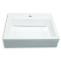 Bathroom White Top Mount Ceramic Wash Basin