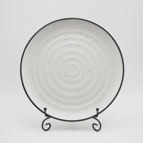 louça de cerâmica feita à mão, jantar de grés, conjunto de jantar pintados à mão, português Ceramic Dinnerware