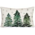 Christmas Pillow Cover Lumbar Throw Pillow Case