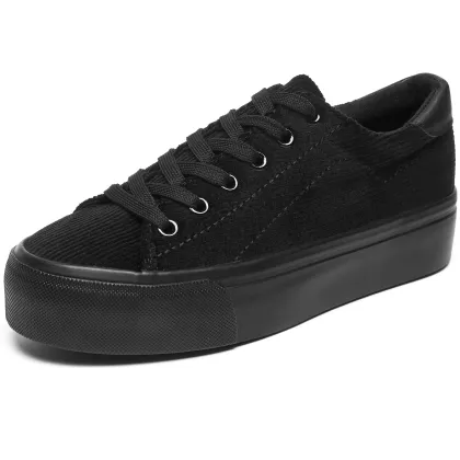 Quick Custom Wholesale Flannelette Upper Thick Soled Canvas Shoes Factory Design with NR Pattern Color