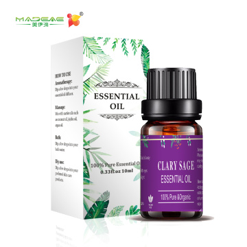 OEM10ML Óleo essencial de Clary Sage Natural para difusor