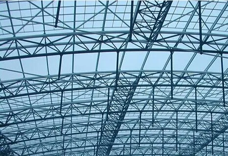 grid structure with bolt-sphere joints