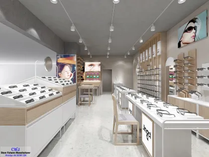 Custom Full Optical Store Fixtures And Furniture