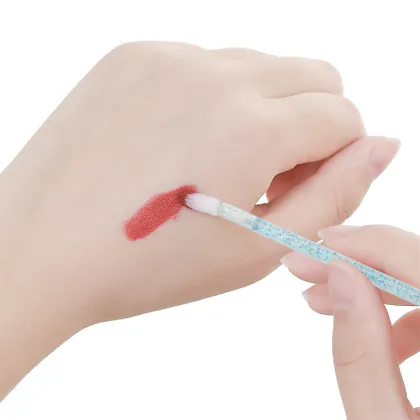 Lip Application Brush Disposable 50 Pcs Pink Lip Beauty Tool Kit Lip Wands