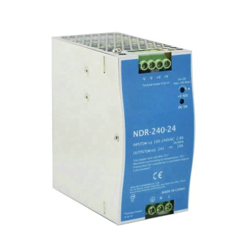 Voedingsvoorraden van hoge kwaliteit NDR-serie: NDR-240-24W, 36W, 48W, AC naar DC-schakelvoedingsvoeding