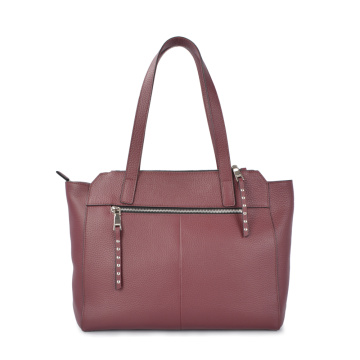 2019 Fashion Women Schultertasche mit Reißverschlüssen