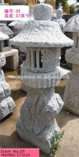 cheap outdoor stone sculpture garden lantern