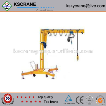 High Performance 500Kg Lifting Movable Jib Crane For Sale