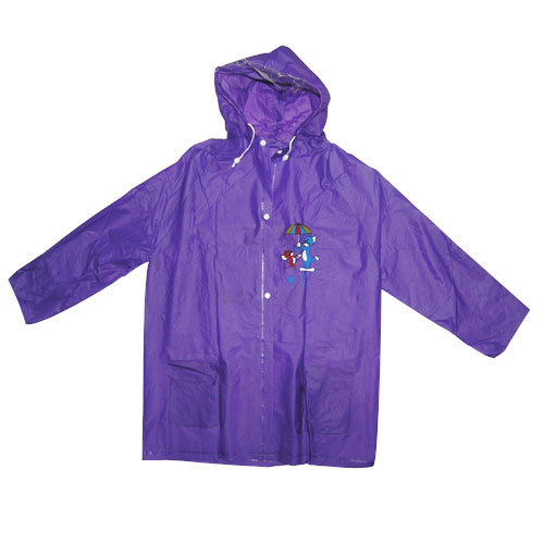 Ropa impermeable de Pvc púrpuras niños