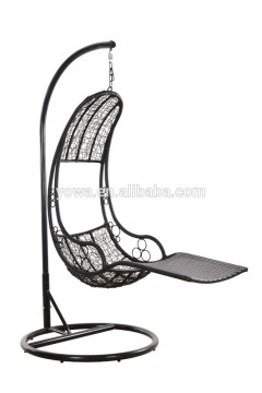 cheap outdoor rattan hanging basket swing chair