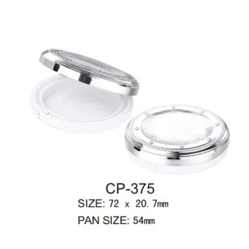 Empty Round Plastic Cosmetic Compact Eyeshadow Packaging
