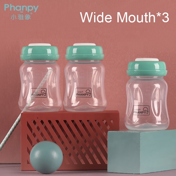 PP 180ml Wide Mouth Breastmilk Storage Bottles