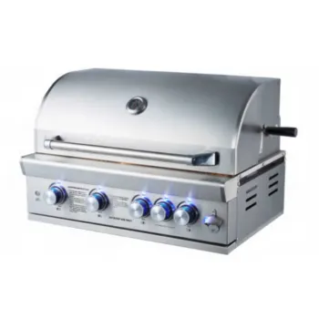 304 Stainless steel Rotisserie kit Infrared Burner Built-In Grill Charcoal Gas BBQ Grills with LED light knob