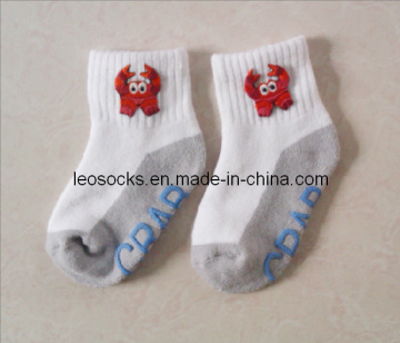 Chidren Organic Cotton Socks with Embroidery
