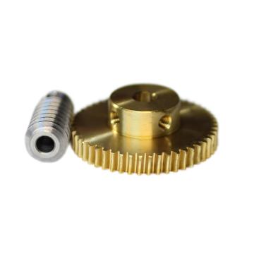 High Precision CNC Machined Worm Drive Gear Set from