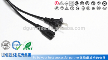 Chinese Standard 2 Pin Plug to CCC C7 Connector Power Extension Cord