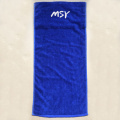 Cotton gym towel with zipper pocket sports towel