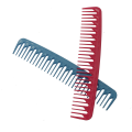 Tunsori de pieptene din fibră de carbon anti-statică de salon