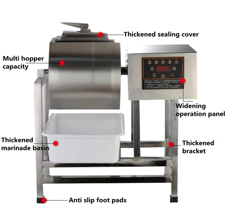 15L Vacuum Marinate Meat Pork Slicer Tumbler for Whole Chicken
