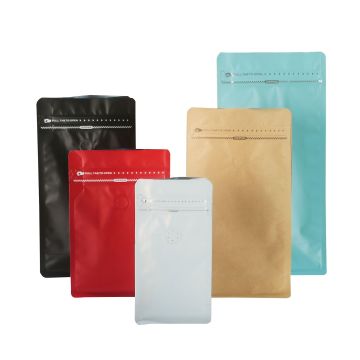 Custom Printed Flat Bottom Coffee Pouches - 250g, 500g, 1kg