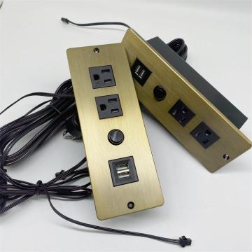 Under Desk Hanging Power Sockets with USB Ports