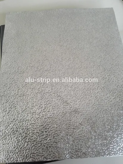 orange peel embossed aluminum sheet for refrigerator internal use