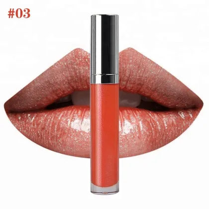 Professional Brand Lip Gloss Moisturizer Shimmer Nude Lipstick Liquid