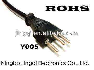 Swiss three core plug the power cord