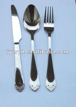 Modern style and mirror polish stainless steel cutlery set