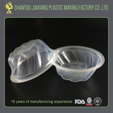 Transparent personalized ice cream plastic bowls container