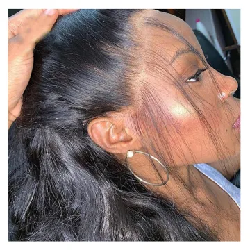 Yeswigs Natural 1b Color Brazilian Human Hair Lace Front Wig 360 Straight Wave Virgin Hair Cuticle Aligned 360 Lace Frontal Wig