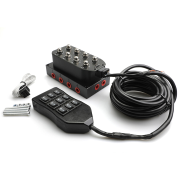 Wired Remote Controller for Air Ride Suspension with Switch Box and Solenoid Valve