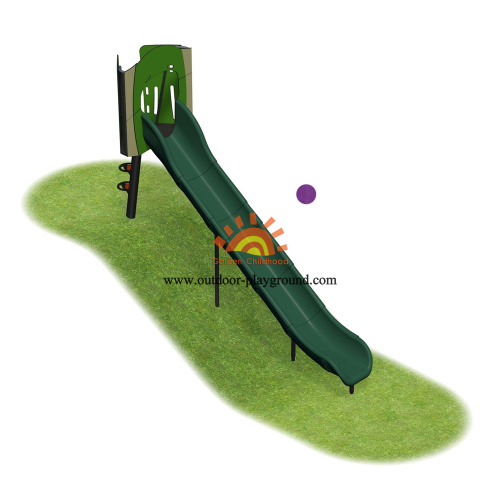 Outdoor Kids Plastic HPL Playground Material Slide