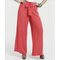 Women wide leg Pants with big size bowknot