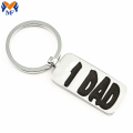 Metal Oem Engraved Logo Enamel Keychain