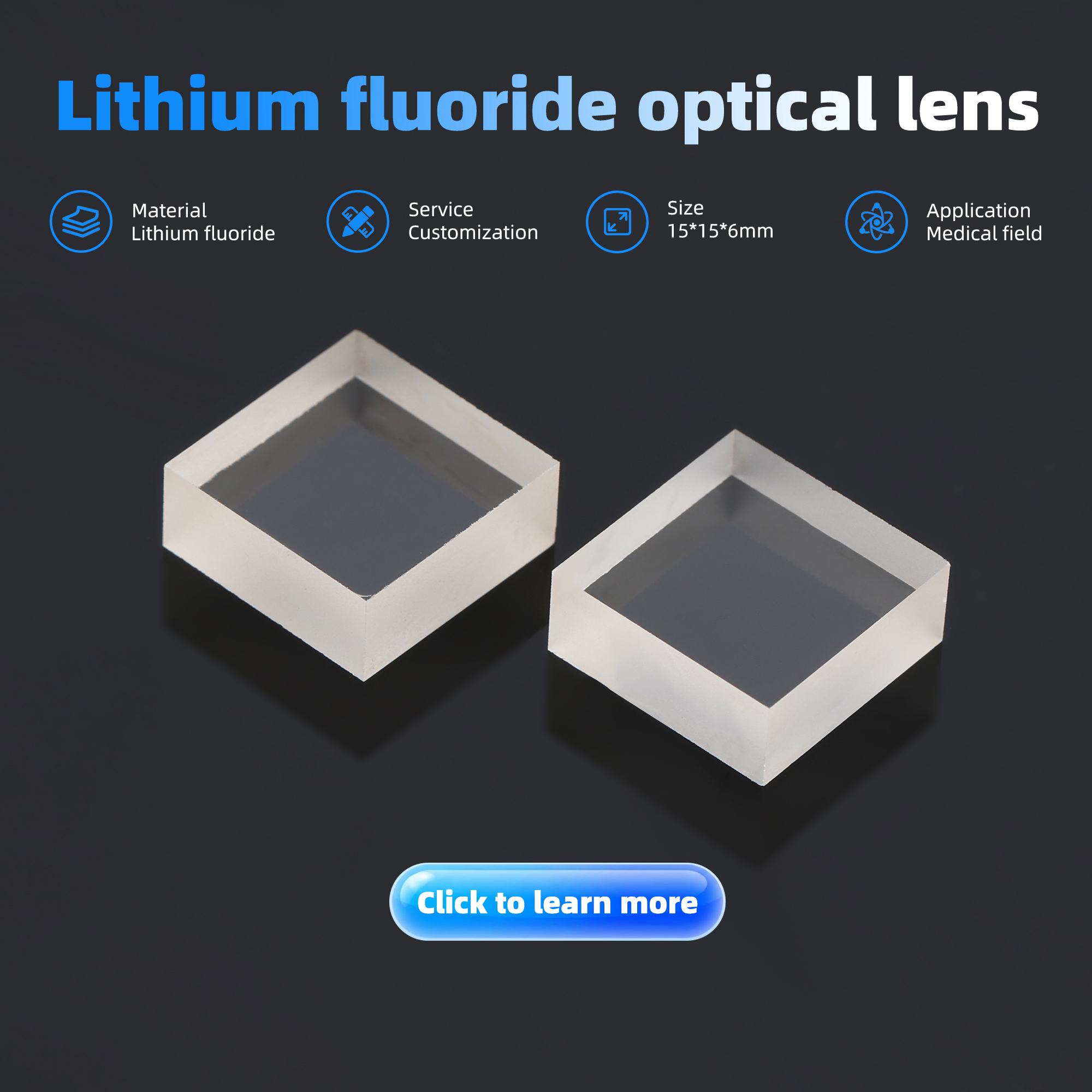 Lithium Fluoride optical substrate