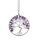 Arbre de Vie Pendentif pour Collier Amulette Cristal Quartz 7 Chakra Méditation Pierres Précieuses Charmes Paix Famille Cadeaux