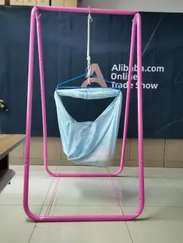 Baby polyesternet hammock with steel holder