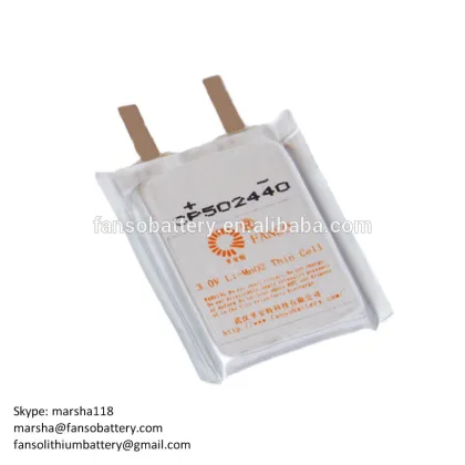 FANSO CP502440 can replace EEMB, GMB, HCB ultra thin lithium battery
