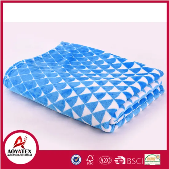 Super soft thick microfiber fleece flannel blanket