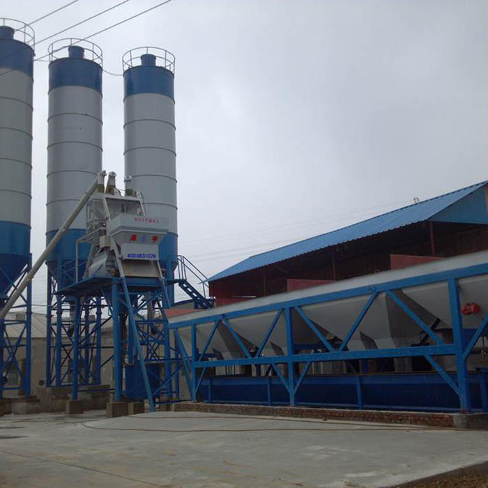 HZS75 series small Stationary Type Concrete Batching Plant