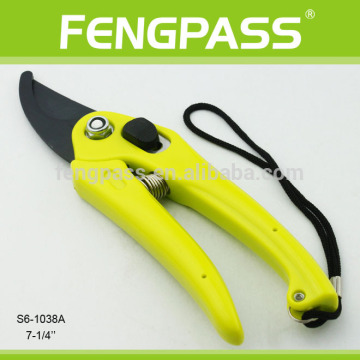 Stainless steel black blade pruning shear S6-1038A