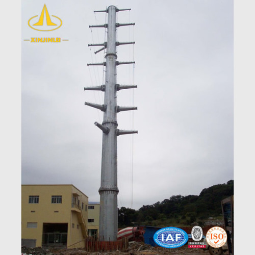 Futao 10kv से 138KV ट्रांसमिशन पोल पावर पोल