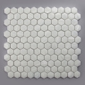 Milky Glass Mosaic White Bếp Showroom Nghệ thuật trang trí