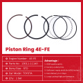 Parti del motore diesel Toyota 4E-FE Rings pistone 13011-11140