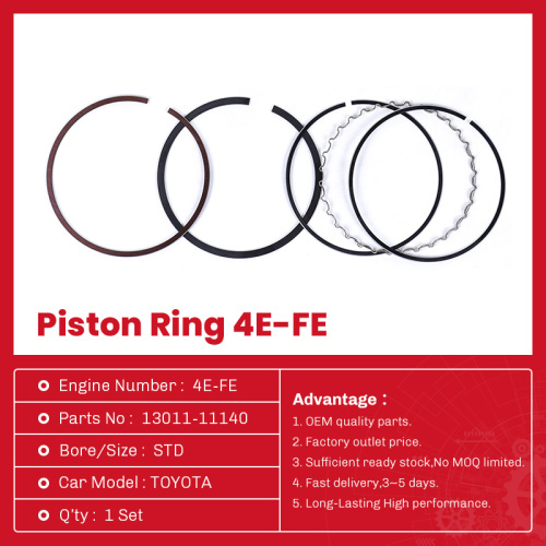 Toyota Diesel Engine Parts 4E-Fe Rings 13011-11140