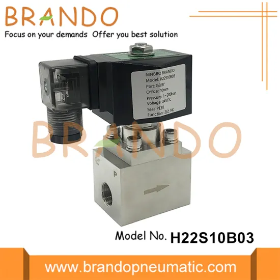 3/8'' 200 bar High Pressure Solenoid Valve 24VDC