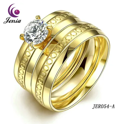 Jenia Cheap Wholesale Jewelry 18k Gold Plated Jewelry Teenage Fashion Jewelry Ring