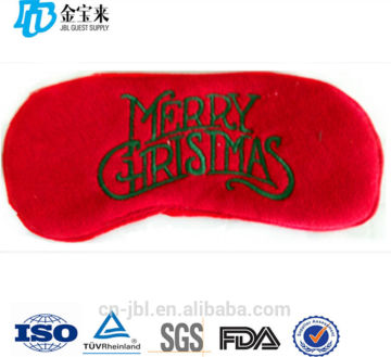 personalized embroidery logo coral fleece eyemask