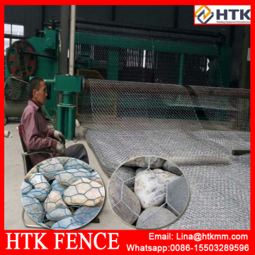 New design automatic reverse twist hexagonal wire netting machine Max Mesh Weaving Width Heavy Duty gabion machine made in China
